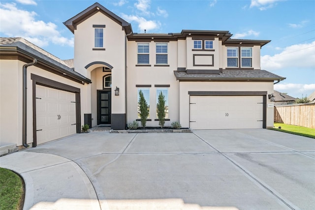 view of front of home featuring a garage