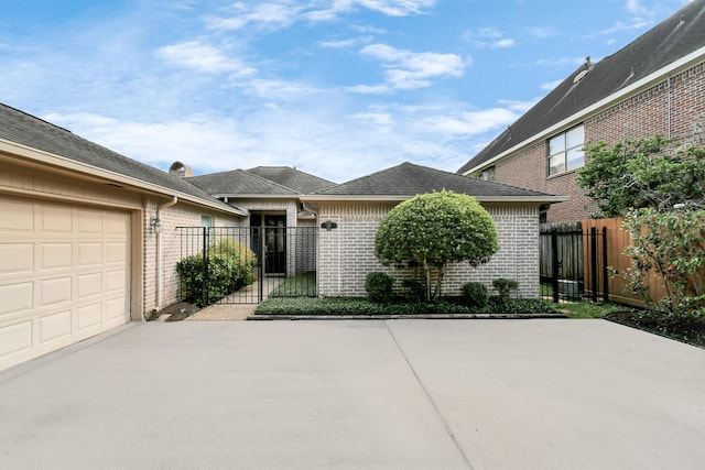 view of front of home featuring a garage