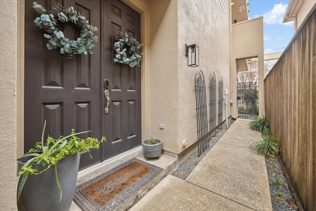 view of property entrance