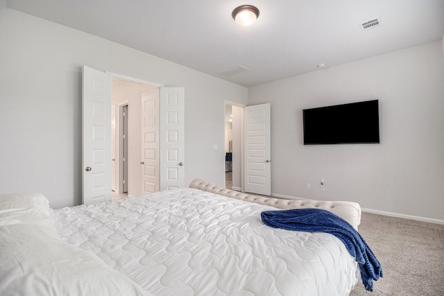 bedroom featuring carpet flooring