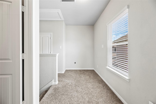 view of carpeted empty room