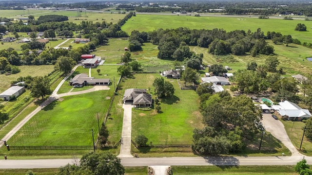 drone / aerial view featuring a rural view