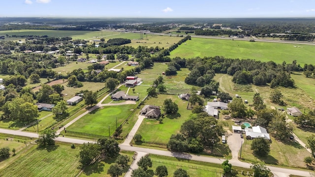 bird's eye view featuring a rural view