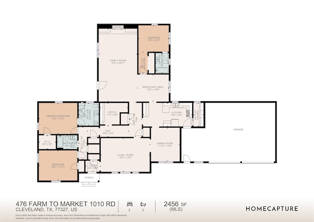 476 Fm 1010th Rd, Cleveland, TX 77327 - floor plan