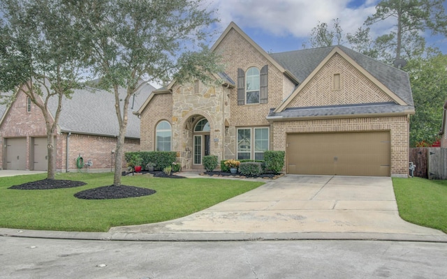 view of front of house featuring a front yard