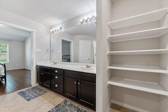 bathroom with vanity