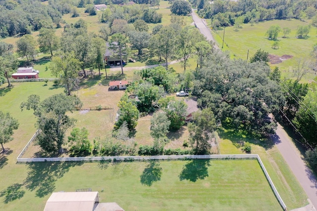 drone / aerial view featuring a rural view