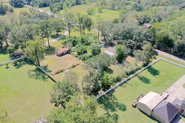 bird's eye view featuring a rural view