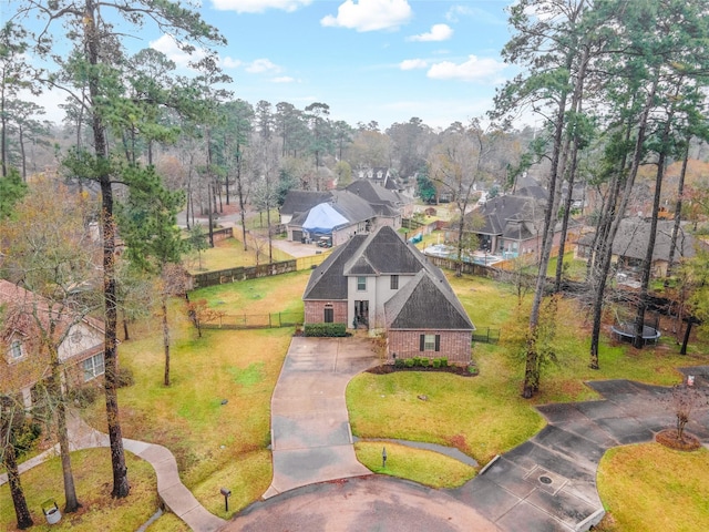 birds eye view of property