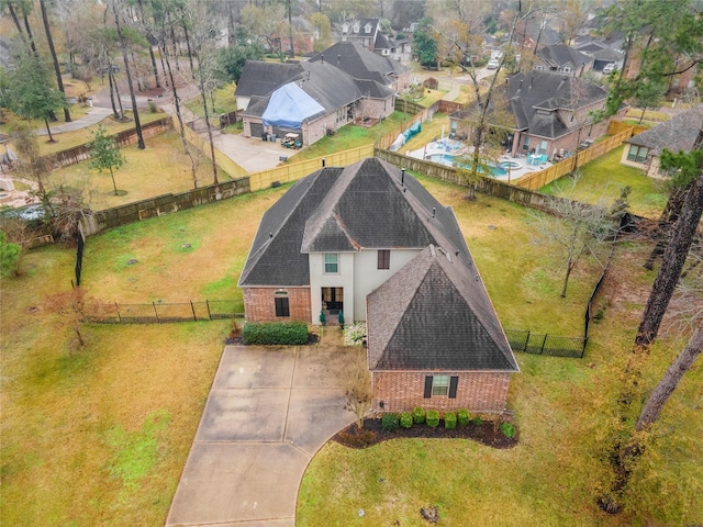 birds eye view of property