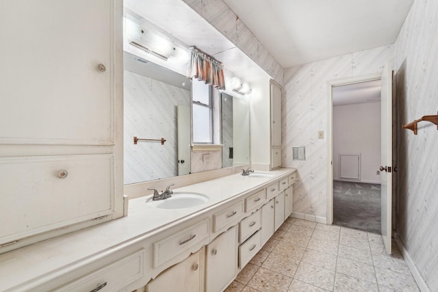 bathroom featuring vanity