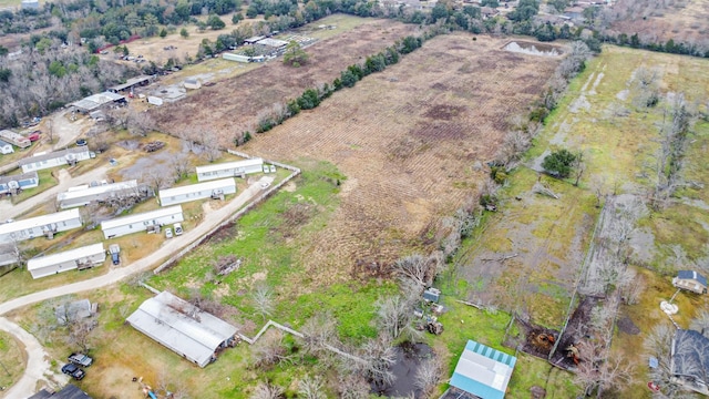 bird's eye view featuring a rural view