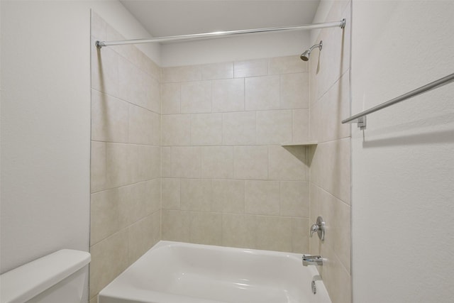 1312 Cypress Ln, Dayton, TX 77535 - bathroom featuring toilet and shower / bath combination