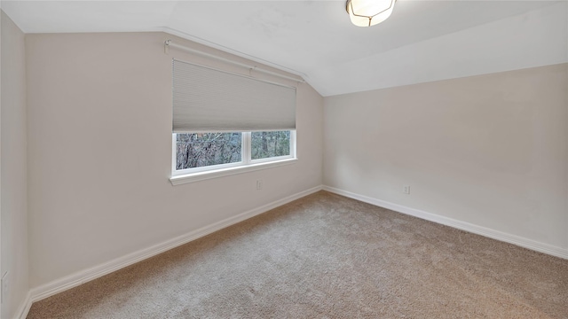 interior space with lofted ceiling