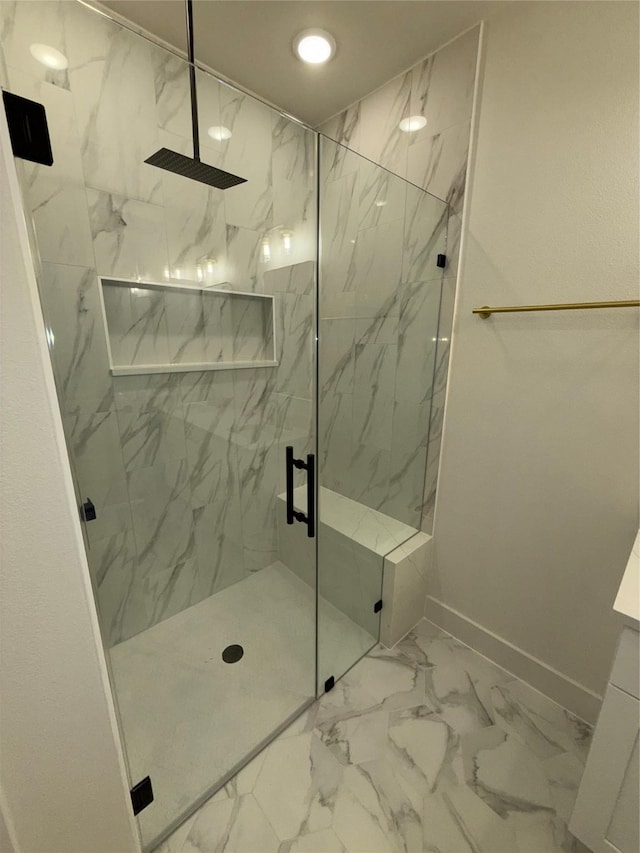 bathroom with walk in shower