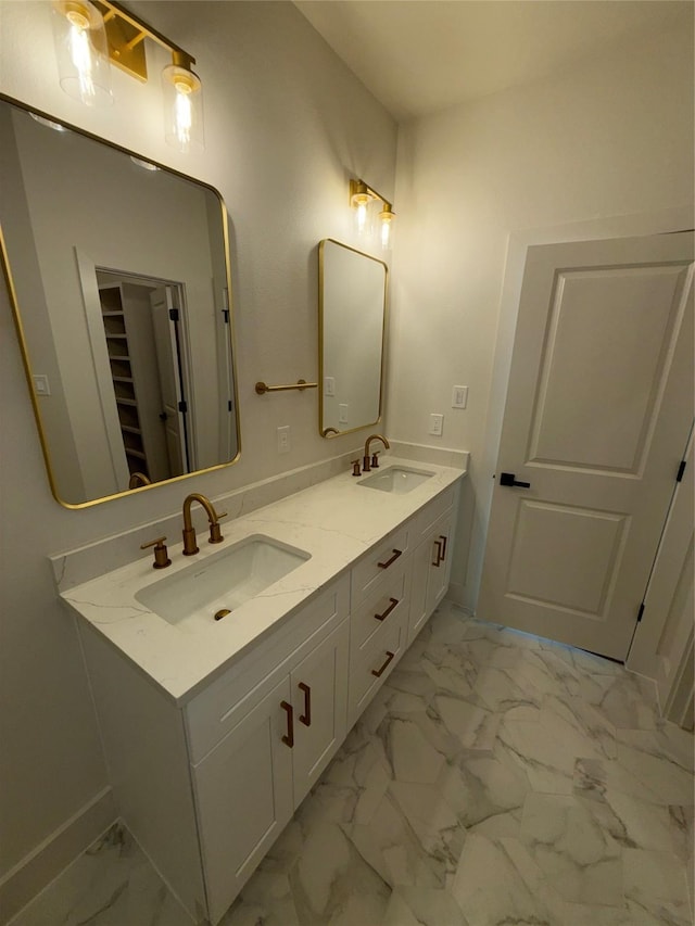 bathroom with vanity