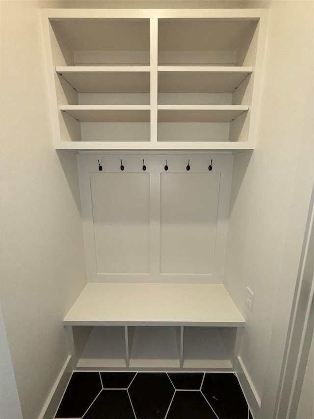 mudroom featuring tile patterned flooring