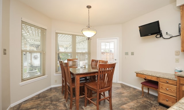 view of dining space