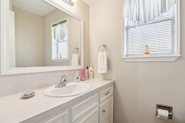 bathroom featuring vanity