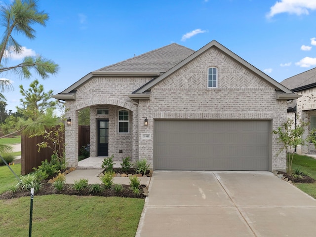 view of front of property with a front yard