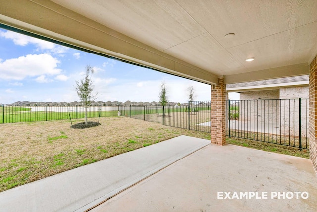 view of patio / terrace with a fenced backyard