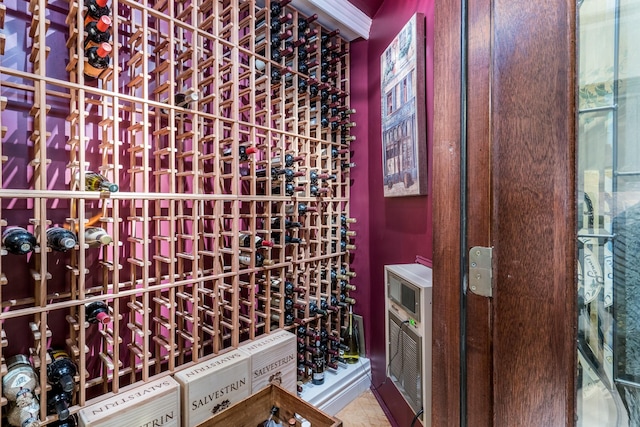 view of wine room