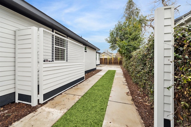 view of home's exterior featuring a patio area