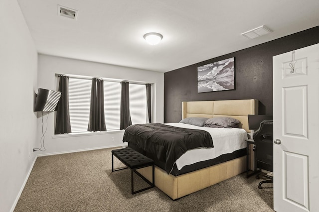 bedroom with carpet floors