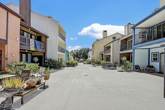 view of street featuring a residential view