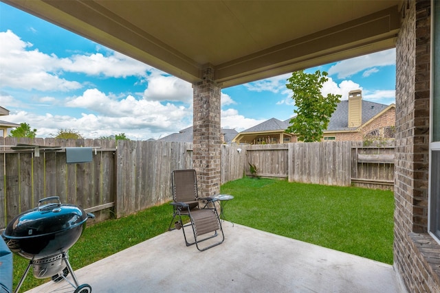 view of patio / terrace with grilling area