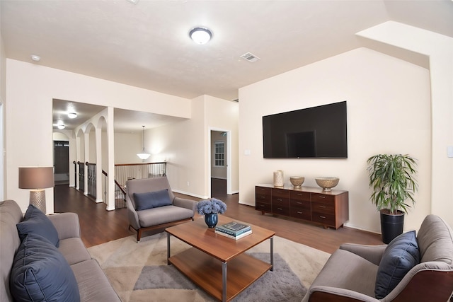 living room featuring light hardwood / wood-style flooring