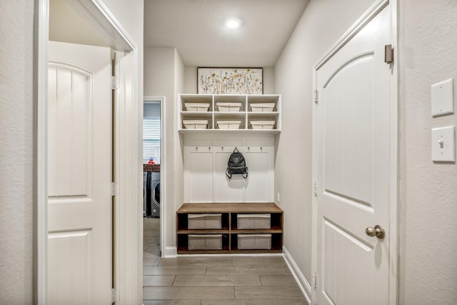 mudroom featuring washer / clothes dryer