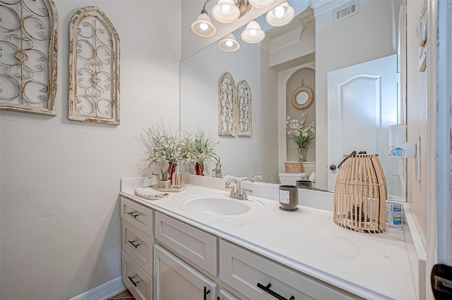 bathroom featuring vanity