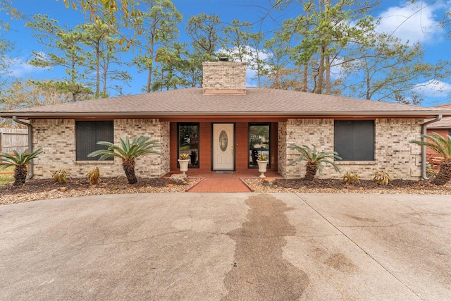 view of ranch-style home