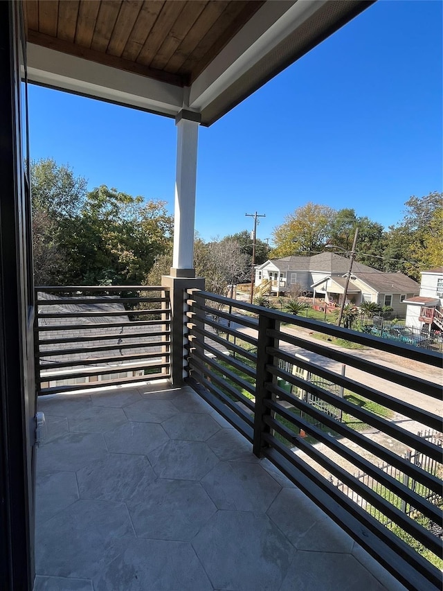 view of balcony