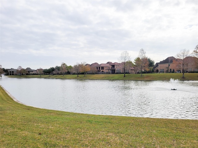 view of water feature featuring a residential view