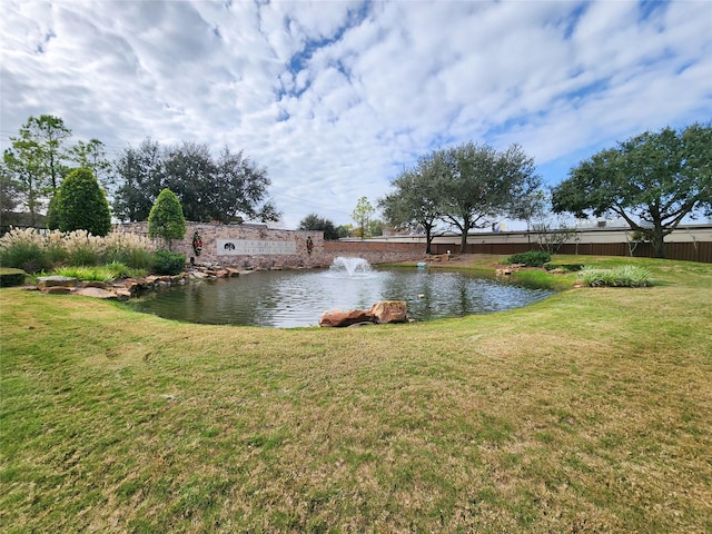 view of water feature