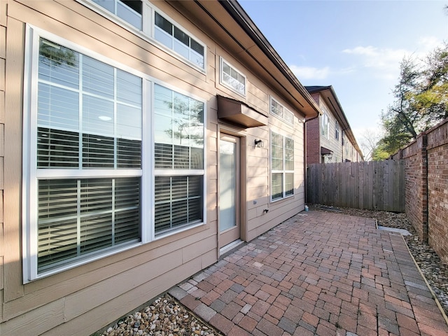 view of patio / terrace featuring a fenced backyard