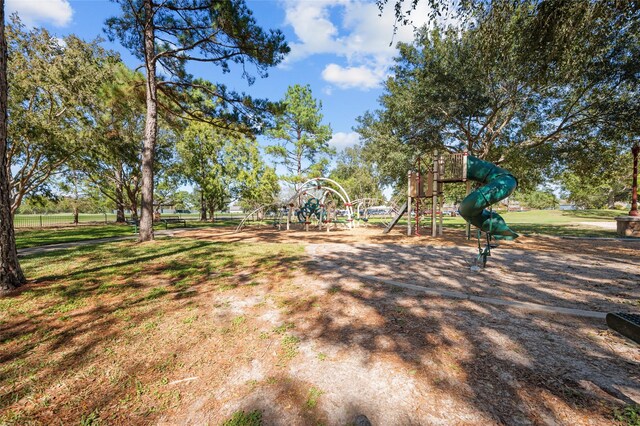 exterior space featuring a playground