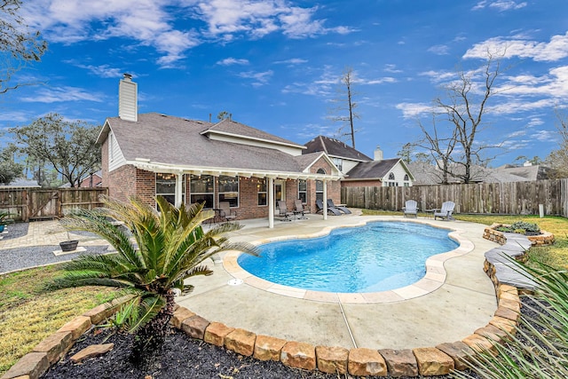 view of pool with a patio