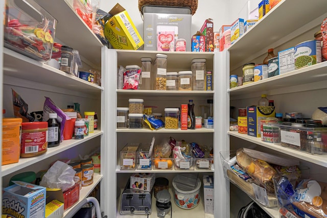 view of pantry