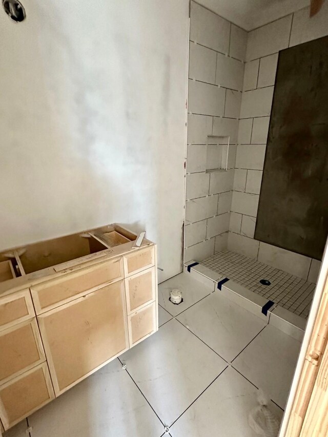 2434 Quenby St, Houston, TX 77005 - full bath with a stall shower and tile patterned floors