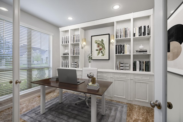 office space with french doors