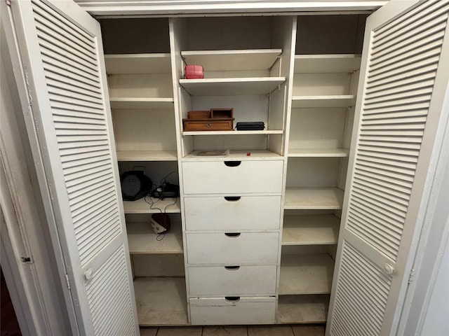 view of closet