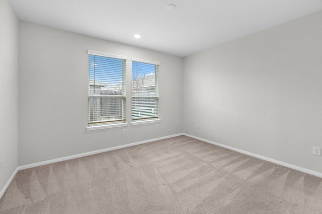 view of carpeted empty room