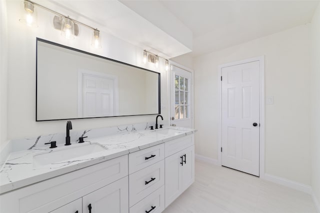 bathroom featuring vanity