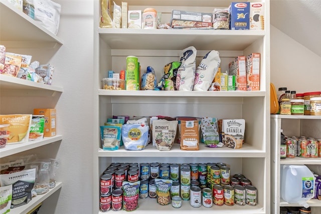 view of pantry