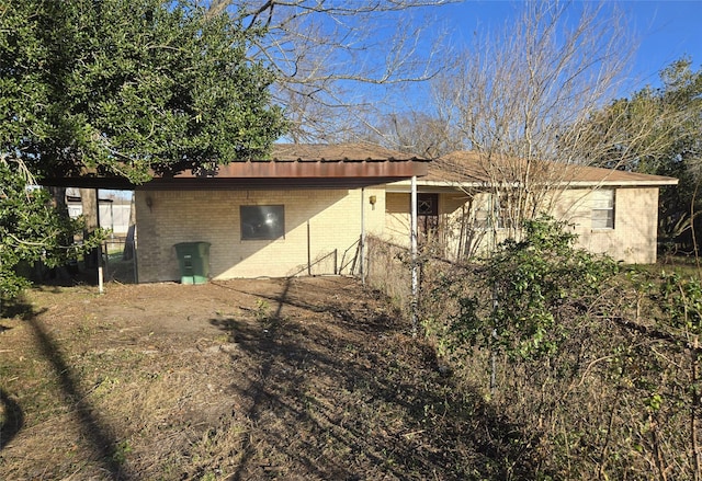 view of rear view of property