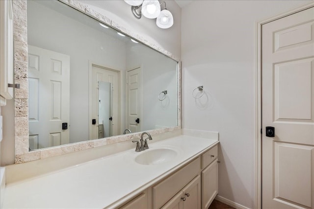 bathroom featuring vanity