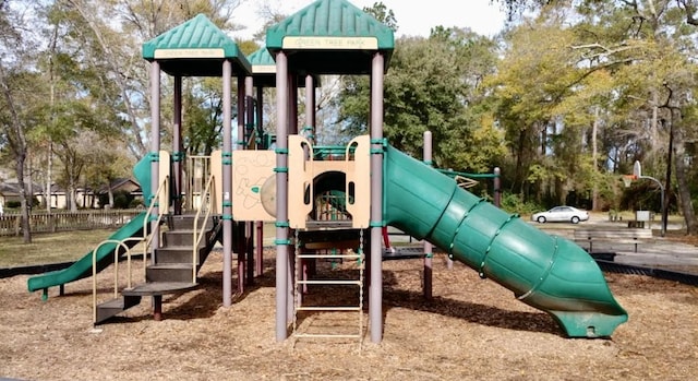 view of jungle gym